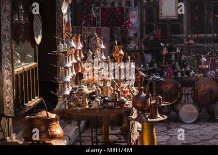 Typical street market in Sarajevo, Bosnia and Herzegovina Stock Photo