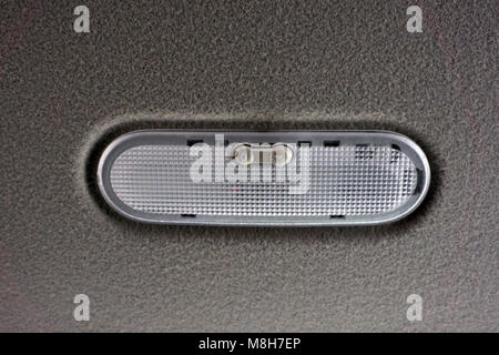 Car ceiling lamp on gray background Stock Photo