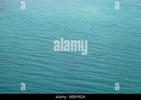 water emerald background in sea rippled, surface and level Stock Photo