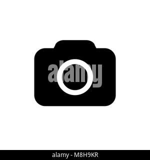 Camera Icon in flat style Stock Vector
