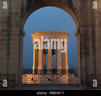 Siege Bell Valletta Malta Stock Photo