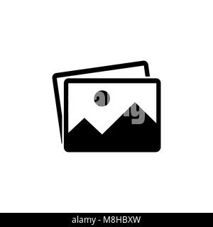 Picture vector icon, image symbol. Stock Vector