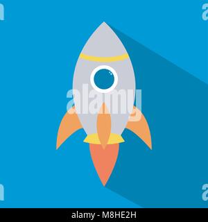 design vector of rocket launch Stock Vector