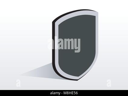 design vector of shield isometric object Stock Vector