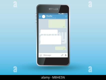 design vector of mobile application user interface Stock Vector