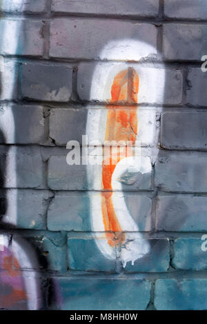 The colorful nature of the image light multi bricks Stock Photo
