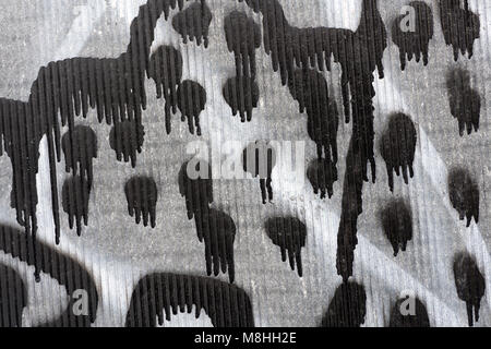 Old weathered grunge wall background. Abstract background with cracks, spots, spots. Damaged antique weathered wall background. Abstract background wi Stock Photo