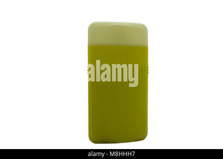 Bottle of sunscreen isolated over the white background Stock Photo