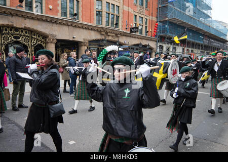 Liverpool, UK. 17th March 2018. People celebrating St Patrick's Day in ...