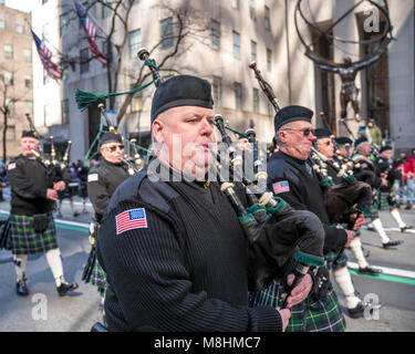 2018 St. Patricks Day Parade 5th Avenue New York City Featuring ...