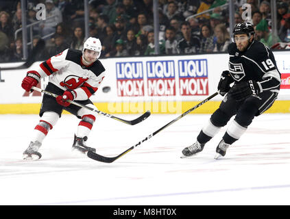 New Jersey Devils defenseman Will Butcher (8) skates during the second ...