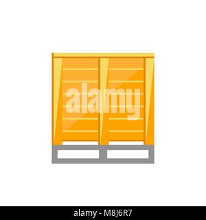 Cargoes on pallets vector illustration Stock Vector