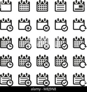 Calendar Icons Stock Vector