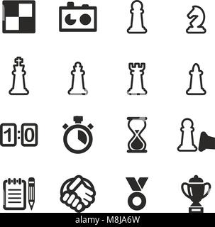 Chess Icons Stock Vector