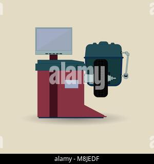 Balancing Machine Tool Stock Vector