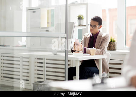 Using mobile phone Stock Photo