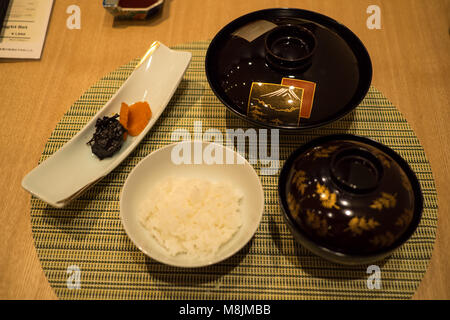 A Kaiseki dinner in Japan Stock Photo