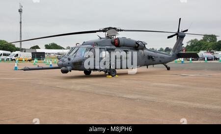 USAF HH-60G Pave Hawk on static display at the 2017 Royal International Air Tattoo Stock Photo