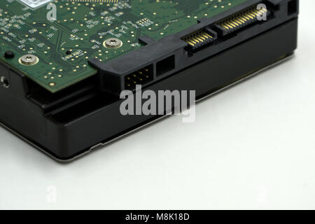 Hard drive isolated on white background. Data recovery concept Stock Photo