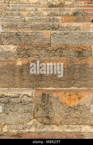 Detail of a stone staircase of the historical arena in Verona in Italy Stock Photo