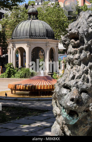 Kochbrunnen, Wiesbaden, Hessen, Rheingau, Deutschland, Europa Stock Photo