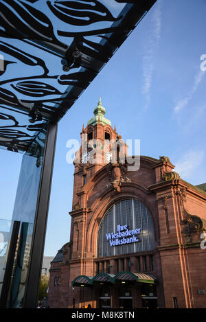 Hauptbahnhof, Wiesbaden, Hessen, Deutschland, Europa Stock Photo