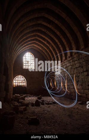 Inside the Goblin Ha' at Yester Castle near Haddington East Lothian Scotland Stock Photo