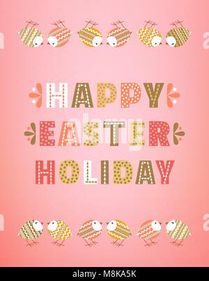 Happy Easter card. Stock Vector