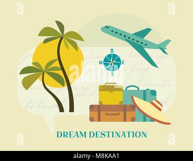 Time to travel concept Stock Vector