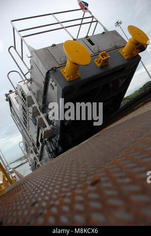 Coral Princess cruise ship passes through the Panama Canal Stock Photo