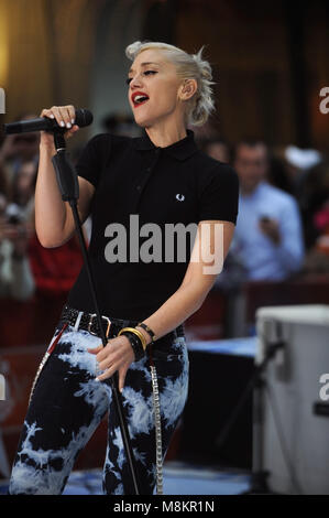 No Doubt performs on NBC's Today Show kicking off it's annual Toyota Concert Series at Rockefeller Center in New York City. May 1, 2009. Credit: Dennis Van Tine/MediaPunch Stock Photo