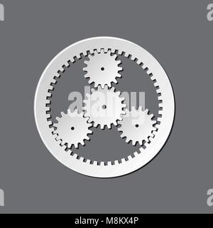 Mechanical watches gears Stock Vector