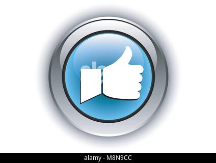 vector design of metallic button glass texture like Stock Vector