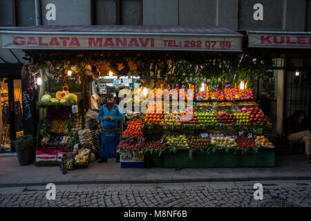 A Grocery Store in Istanbul, Turkey Stock Photo