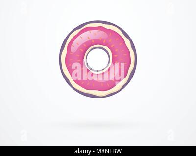 Fig Donut Fruit Vector Stock Vector