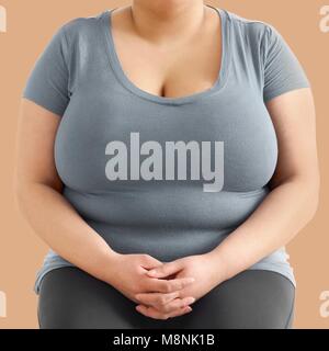 Overweight woman. Stock Photo