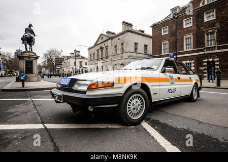 Rover SD1 Classic British Police car Stock Photo - Alamy