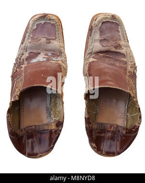 Shoes damage old Stock Photo