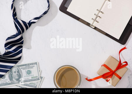 Happy Father's Day. Gift Ideas for Dad, for Boss with copyspace. Stock Photo