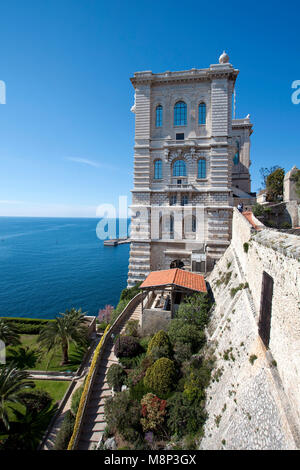 Oceanographic Museum of Monaco, La Condamine, Principality of Monaco, Côte d'Azur, french riviera, Europe Stock Photo