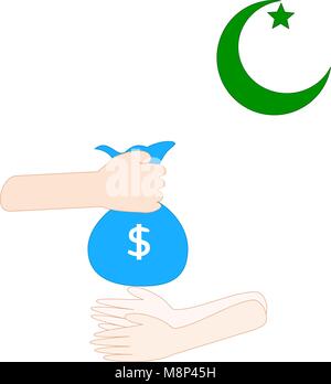A vector illustration of eid-ul-adha Mubarak greeting card 