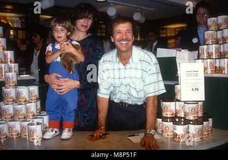 Sonny Bono with wife Mary Bono, son Chesare and daughter Chianna after