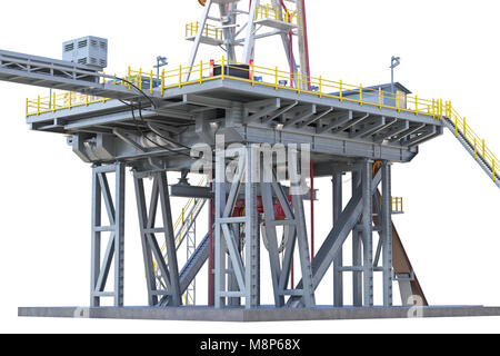 Land rig production gas, close view Stock Photo