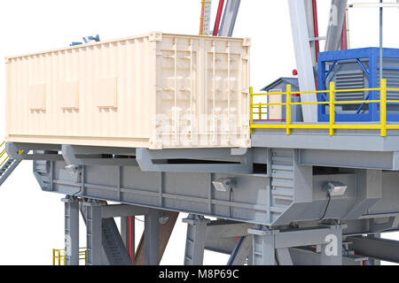 Rig platform equipment, close view Stock Photo