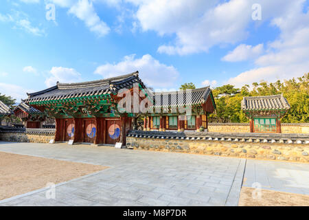 Surowangneung, Tomb of King Suro, which is a heritage preservation place in Gimhae city Stock Photo