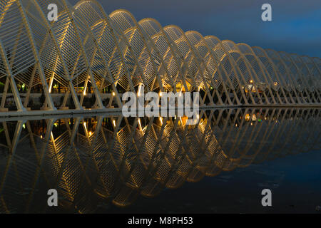 Athens, Greece - January 15 2018: Olympic Athletic Center of Athens - Calatrava architecture Stock Photo