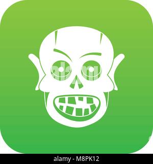 Living dead icon digital green Stock Vector