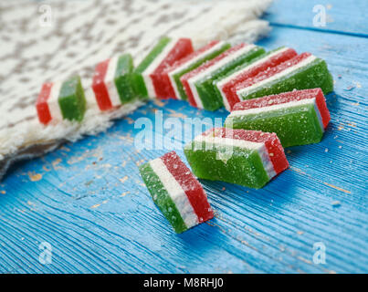 Natural marmalade from agar-agar with berries Stock Photo