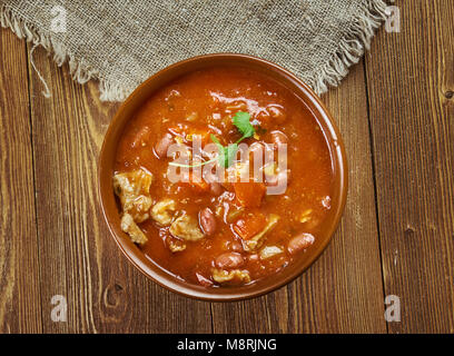 Cowboy Chili -  American classic paleo version of the Tex-Mex stew. Stock Photo