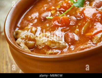 Cowboy Chili -  American classic paleo version of the Tex-Mex stew. Stock Photo